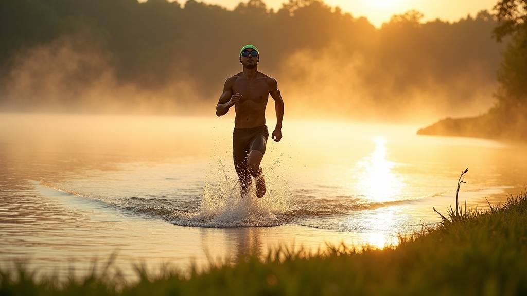 Transition aquathlon : enlever combinaison et chausser baskets