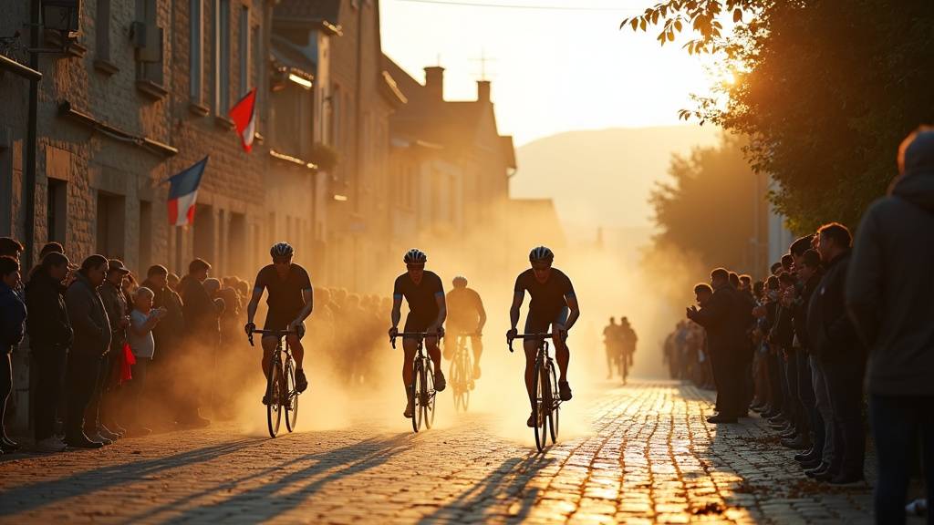 Duathlon d'Iwuy : athlètes en pleine course à pied