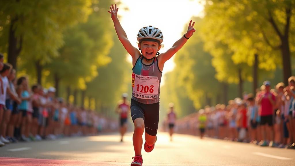 Enfants participants au Duathlon de Villeneuve d'Ascq