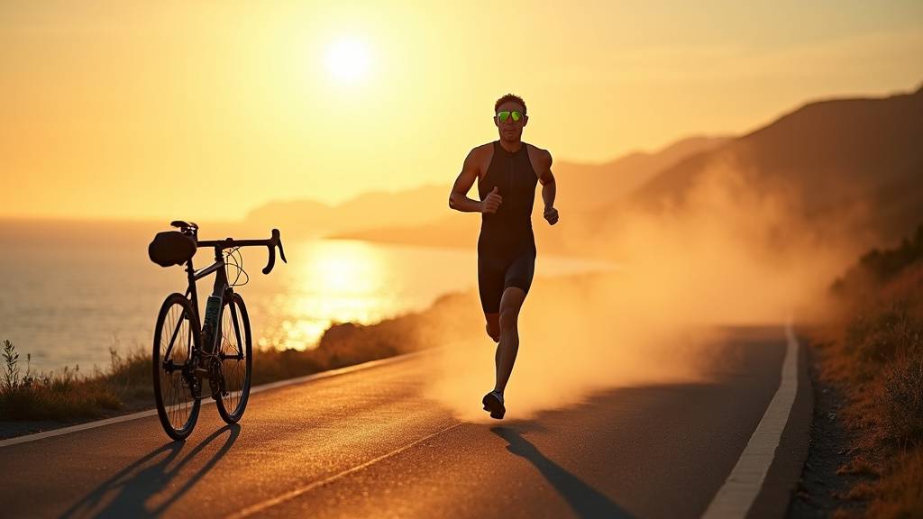 Ensemble de l'équipement essentiel pour un triathlète débutant