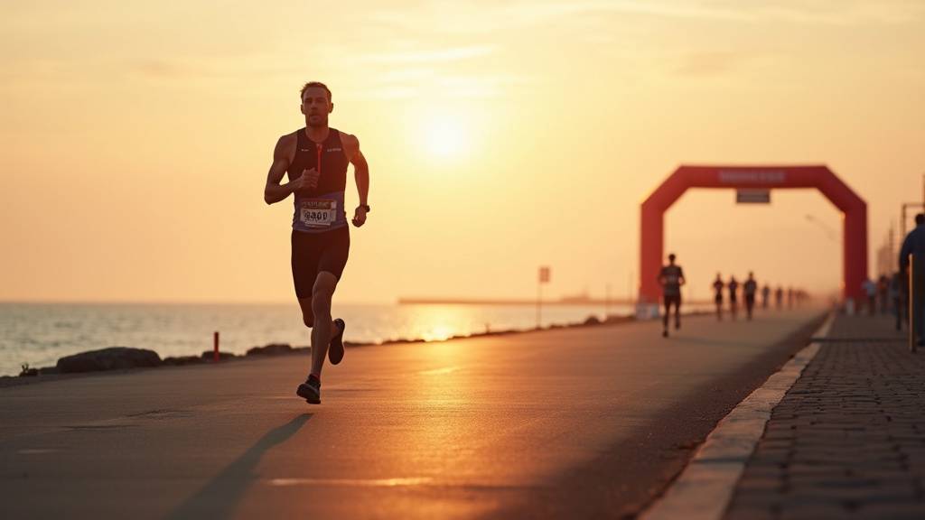 Hommage rendu à Julien Sagary lors du 35e anniversaire du Triathlon de Dunkerque