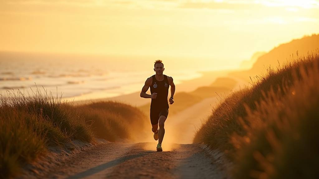 Julien Sagary en entraînement au club Triathlon Littoral 59