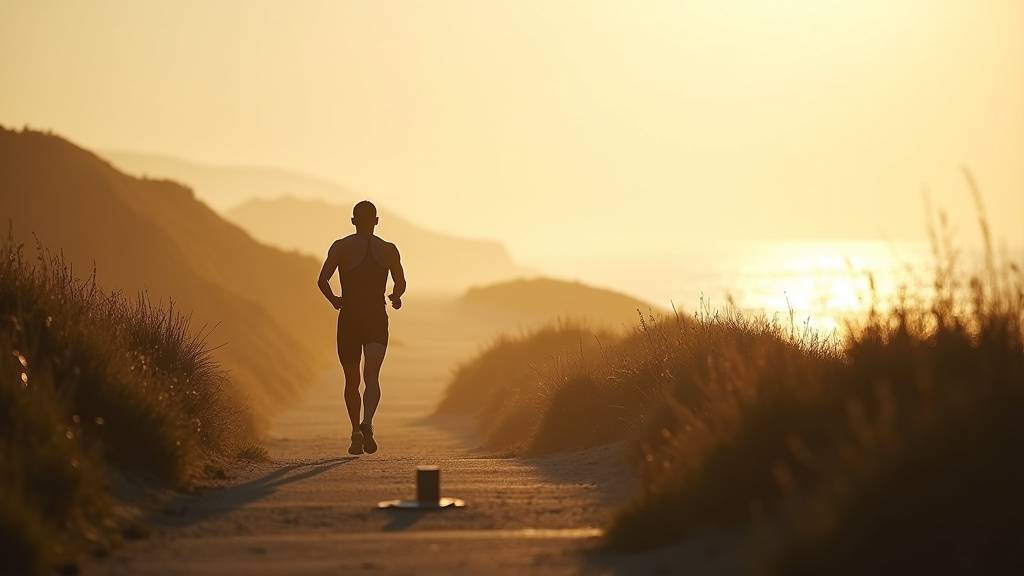 Julien Sagary lors du Triathlon de Dunkerque en 1999