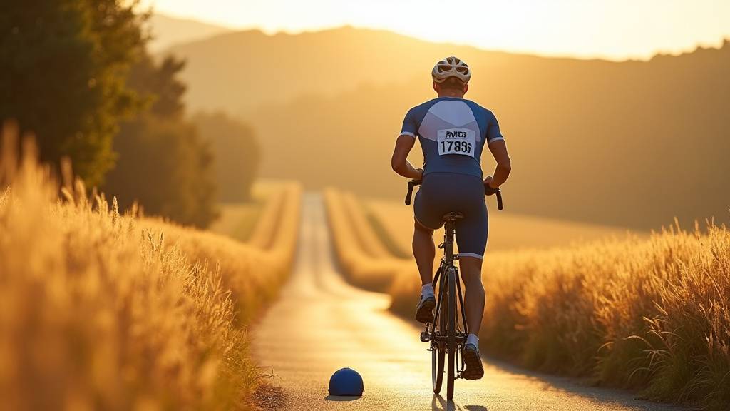 Triathlètes en action lors de l'épreuve de natation dans l'étang de Malhôve